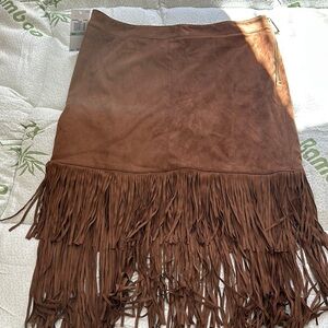 Michael Kors Stagecoach/country concert Fringe Skirt